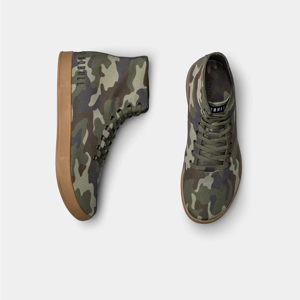 NoBull Women’s Forest Camo Canvas Trainer High Top